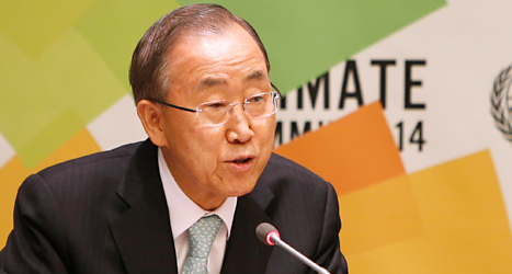 Förenta Nationernas ledare Ban Ki-Moon. Foto: Jason de Crow/TT.